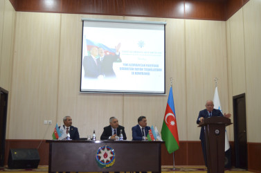 Sentyabrın 18-də Yeni Azərbaycan Partiyası (YAP) Qobustan rayon təşkilatının IX konfransı keçirilib.