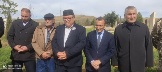 23.10.2025 - ci il tarixdə Qobustan şəhərində  Vətən Müharibəsi şəhidi Hacıyev Sərxan Eldar oğlunun il mərasimi keçirilmişdir.