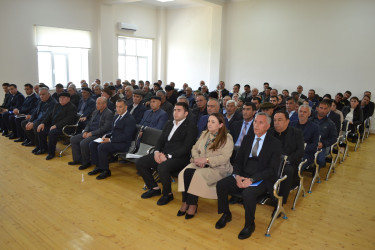 22.04.2025 - ci il tarixdə Qobustan Rayon İcra Hakimiyyətinin başçısı Adil Məmmədovun Sündü kənd sakinləri ilə səyyar qəbulu keçirildi.